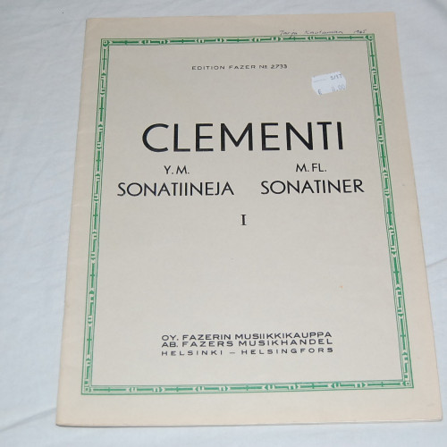 Clementi y.m. Sonatiineja I